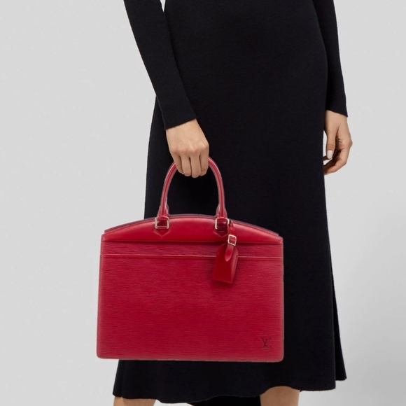 Louis Vuitton Red Epi Riviera ❤️ EXCELLENT CONDITION - Picture 3 of 9